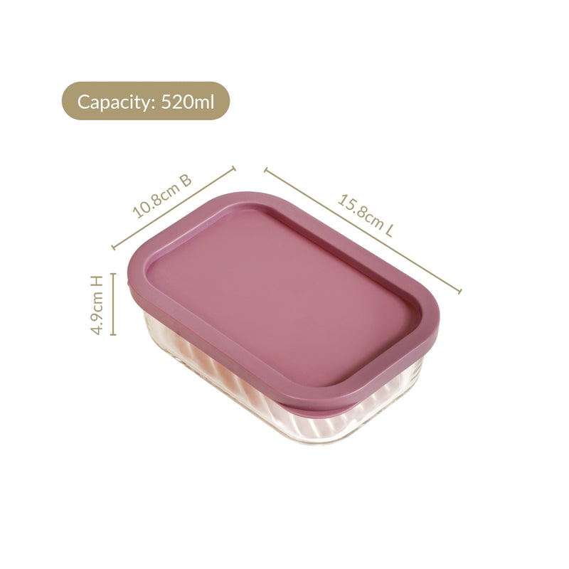 Groovo Food Storage Container Set Of 4 520ml