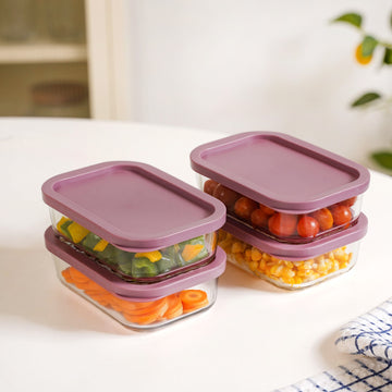Groovo Food Storage Container Set Of 4 520ml