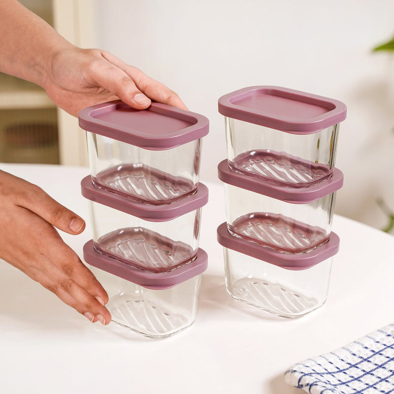 Groovo Food Storage Container Set Of 6 310ml