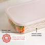Groovo Lite Microwave Safe Glass Food Container Set Of 6 370ml 930ml 1120ml 2500ml
