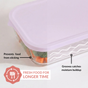 Groovo Lite Premium Borosilicate Food Container Set Of 4 220ml 1320ml 2500ml