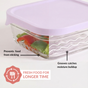 Groovo Lite Premium Borosilicate Food Container Set Of 5 220ml 1320ml