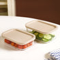 Groovo Multipurpose Storage Container Set Of 4 M 520ml L 750ml