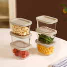 Groovo Stackable Food Storage Container Set Of 6 Beige 310ml