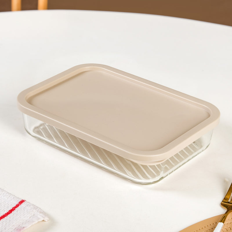 Groovo Stackable Glass Food Storage Container Set Of 6