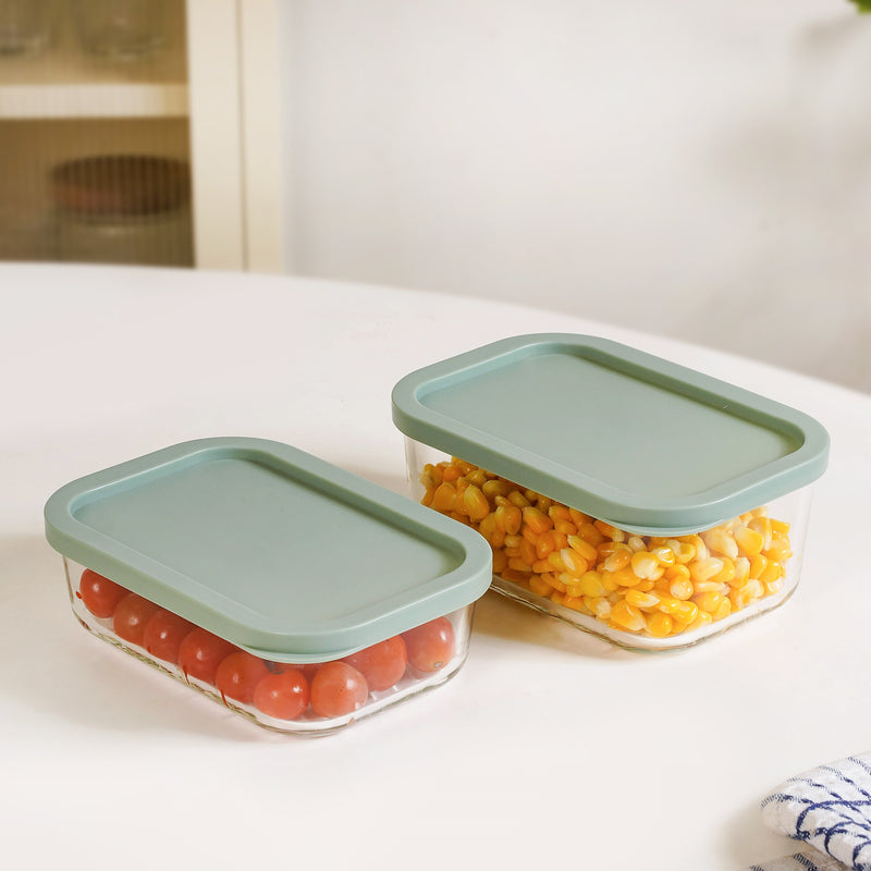 Groovo Storage Container Set Of 4 M 520ml L 750ml