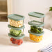 Groovo Transparent Food Storage Container Set Of 6 310ml