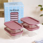Groovo Food Container Set Of 4 M 520ml L 750ml