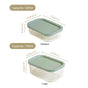 Groovo Storage Container Set Of 4 Sage Green M 520ml L 750ml