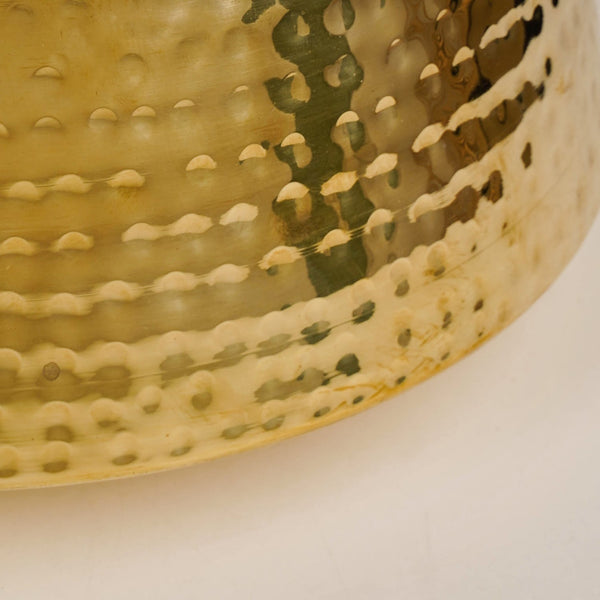 Hammered Pure Brass Biriyani Handi Lagan With Lid 4000ml
