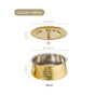 Hammered Brass Biriyani Lagan With Lid 4000ml