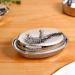 Hammered Stainless Steel Curry Dish Serveware