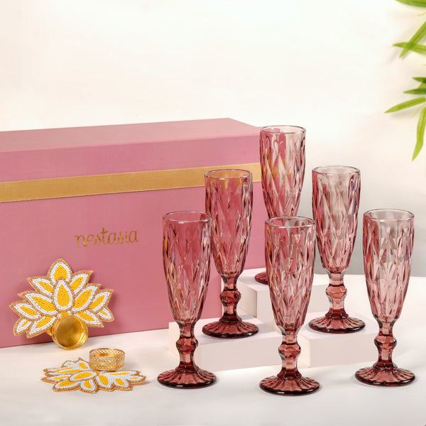 Opulent Glassware Gift Hamper Set of 4