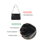 Sleek Black Shoulder Bag For Women