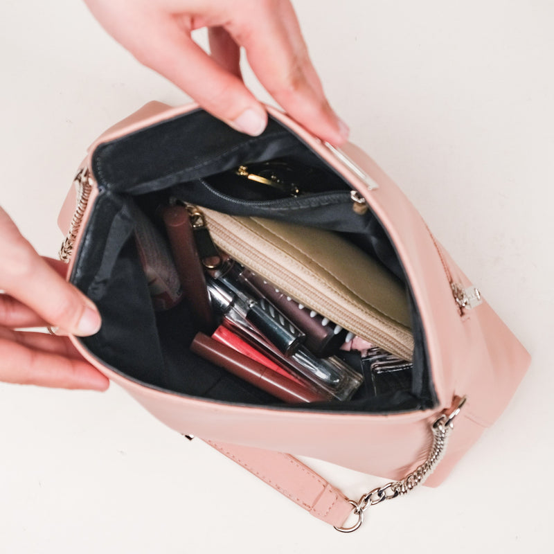 Peach Fuzz Folding Handbag