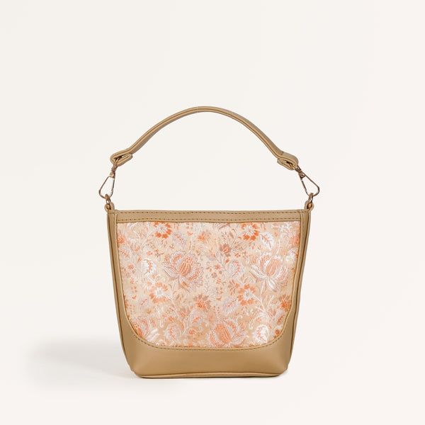 Eden Beige Bucket Handbag For Women