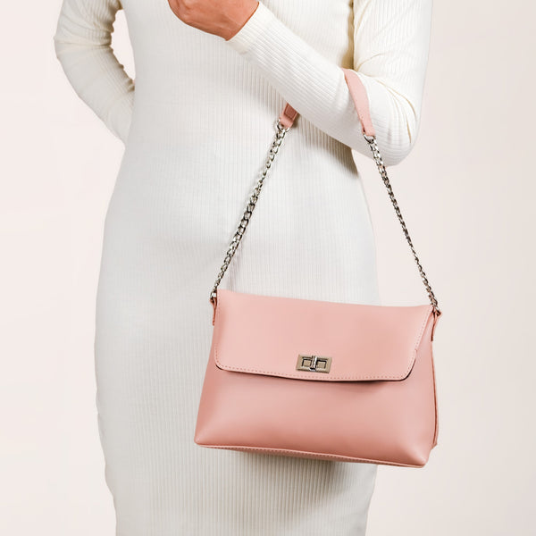Peach Fuzz Folding Handbag