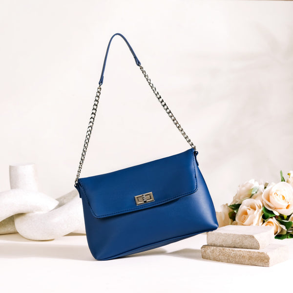 Bold Blue Evening Handbag