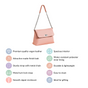 Peach Fuzz Folding Handbag