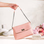 Peach Fuzz Folding Handbag