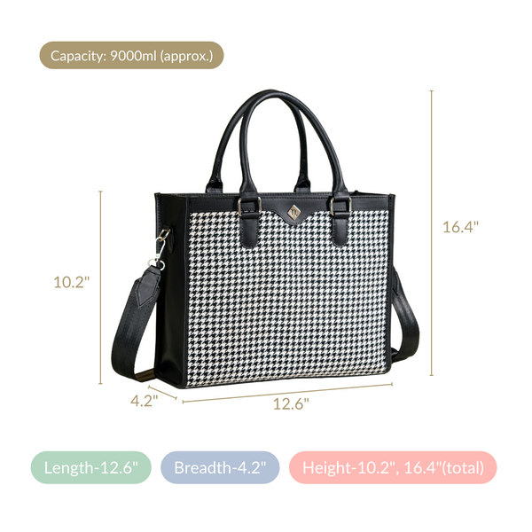 Black And White Tote Bag For Women