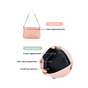 Peach Fuzz Folding Handbag