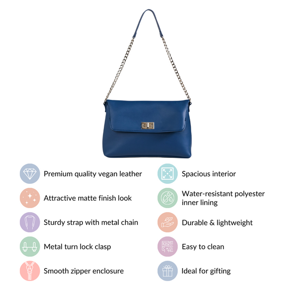 Bold Blue Evening Handbag