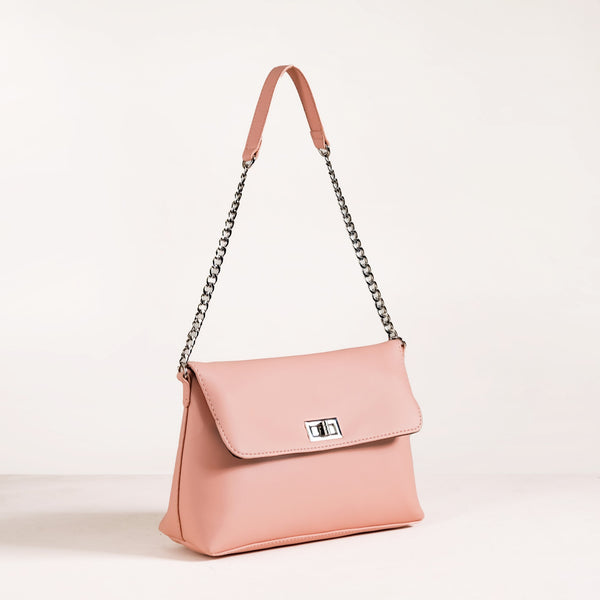 Peach Fuzz Folding Handbag