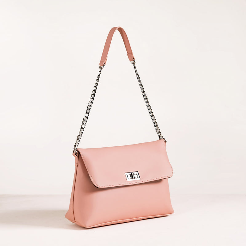 Peach Fuzz Folding Handbag