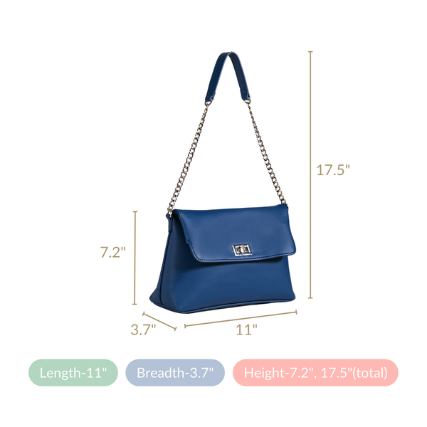 Bold Blue Evening Handbag