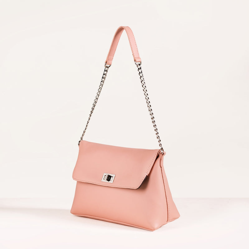 Peach Fuzz Folding Handbag
