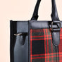 Plaid Checkered Handbag With Sling