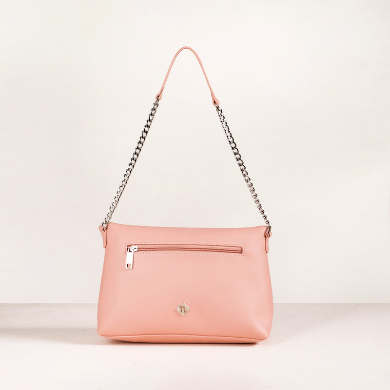 Peach Fuzz Folding Handbag