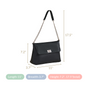 Sleek Black Shoulder Bag For Women