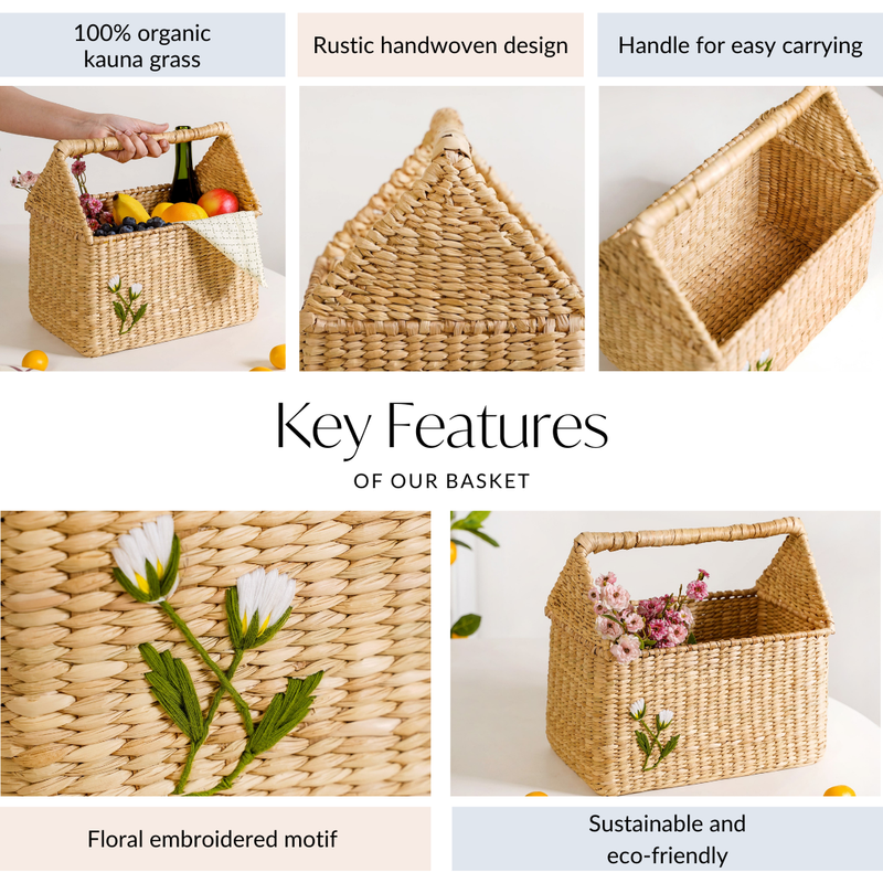 Handcrafted Kauna Picnic Basket