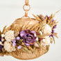 Handmade Floral Lantern Purple