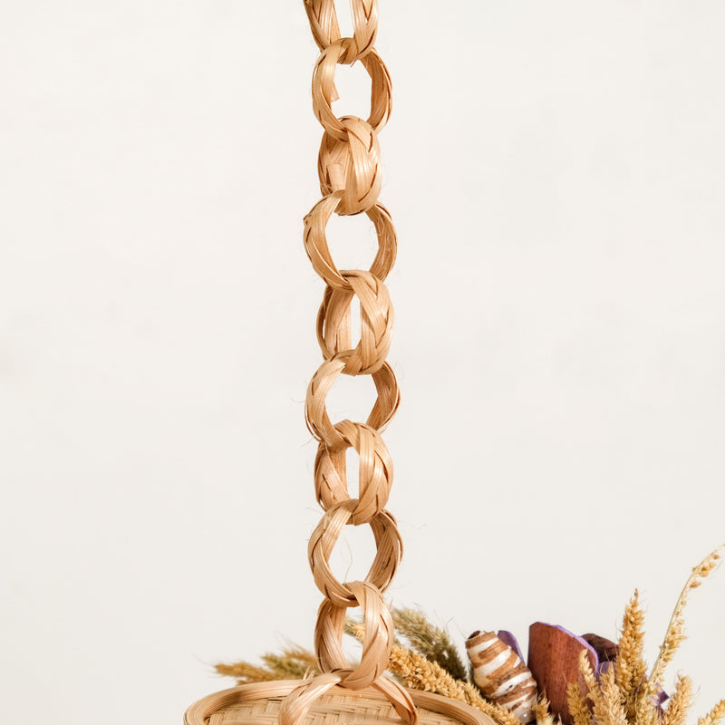 Handmade Floral Lantern Purple