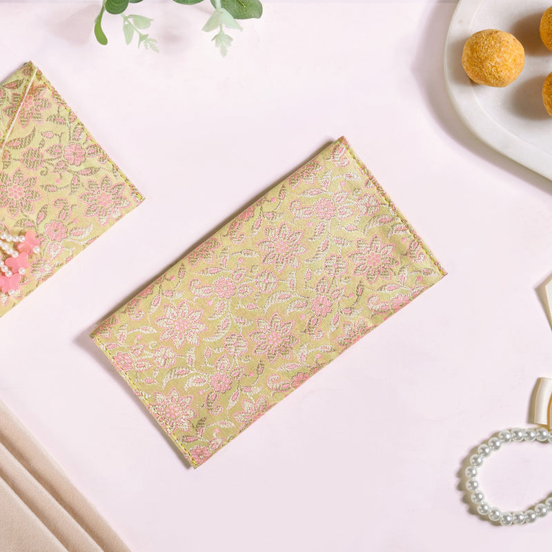 Handmade Jacquard Fabric Set Of 6 Envelopes
