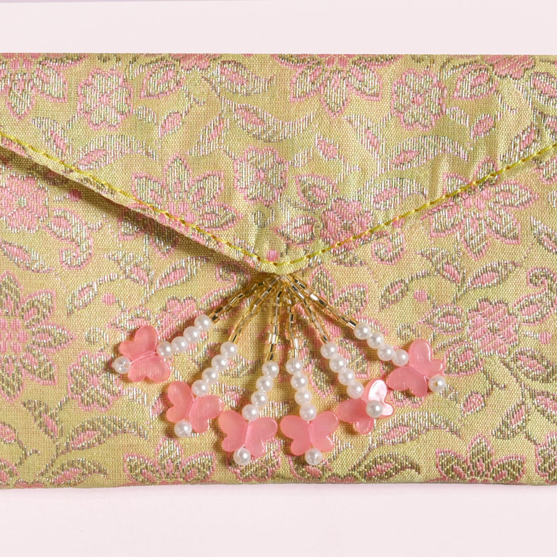 Handmade Jacquard Fabric Set Of 6 Envelopes