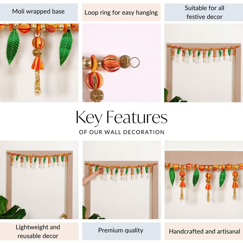 Handmade Moli Toran For Puja Decor