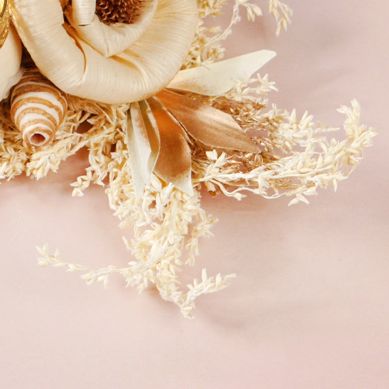 Handmade Organic Tealight Candle Holder Brown Set Of 4