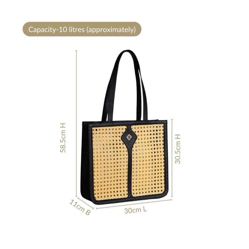 Handmade Rattan Cane Webbing Tote Bag