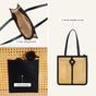 Handmade Rattan Cane Webbing Tote Bag
