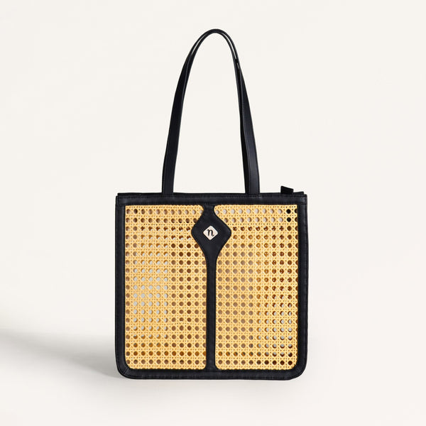 Handmade Rattan Cane Webbing Tote Bag