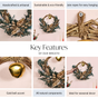 Handmade Sustainable Wreath With Jingle Bell