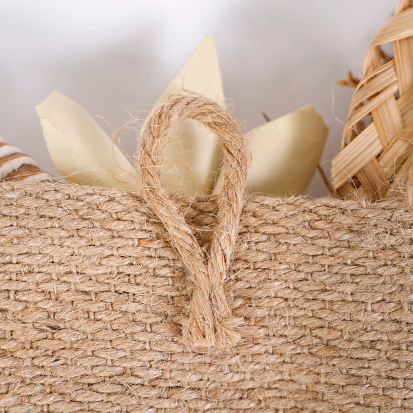 Organic Toran With Sola Flowers And Corn Husk Decoration