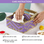 Handwoven Gift Basket With Movable Handle Lavender
