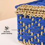 Handwoven Gift Basket Royal Blue
