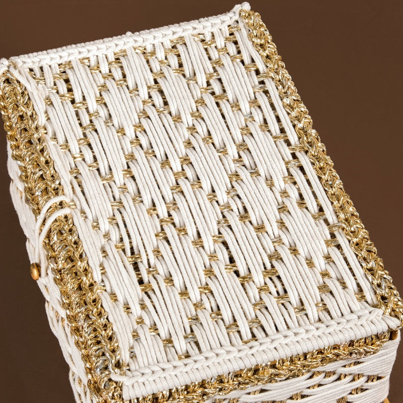 Handwoven Gift Basket White