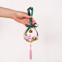 Floral Swinging Car Ornament Pink